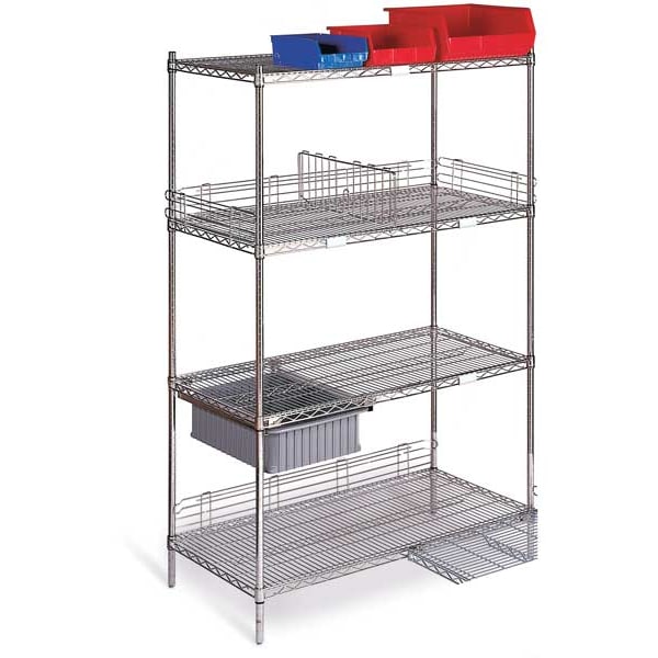 Wire Shelving Cart, 800 lb., 79 In.H