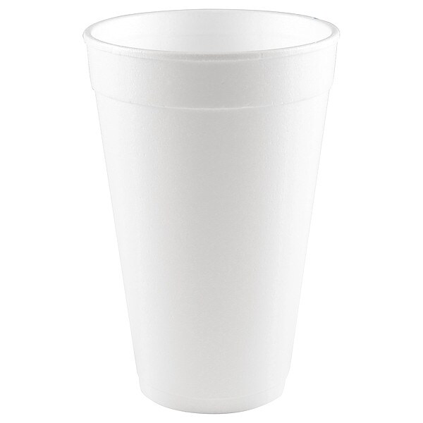 Disposable Cold/Hot Cup 16 oz. White, Foam, Pk500
