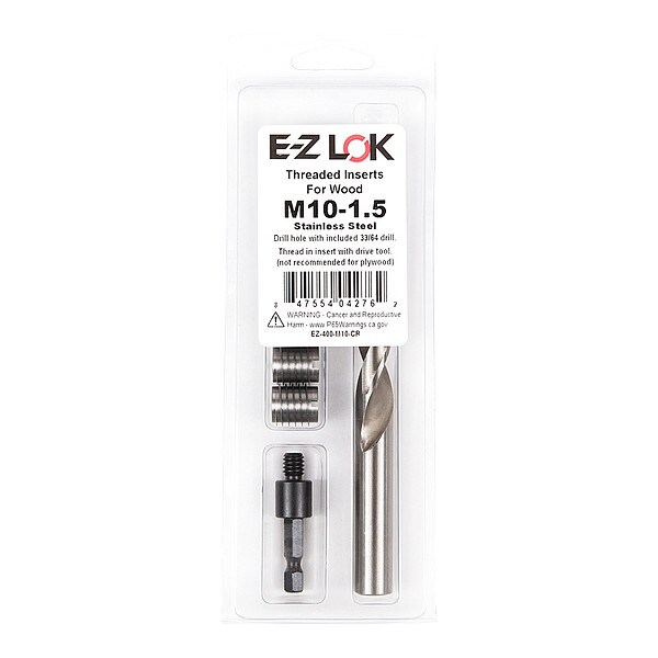 Thread Repair Kit, Knife Thread Inserts, 18-8 Stainless Steel, 5 Inserts