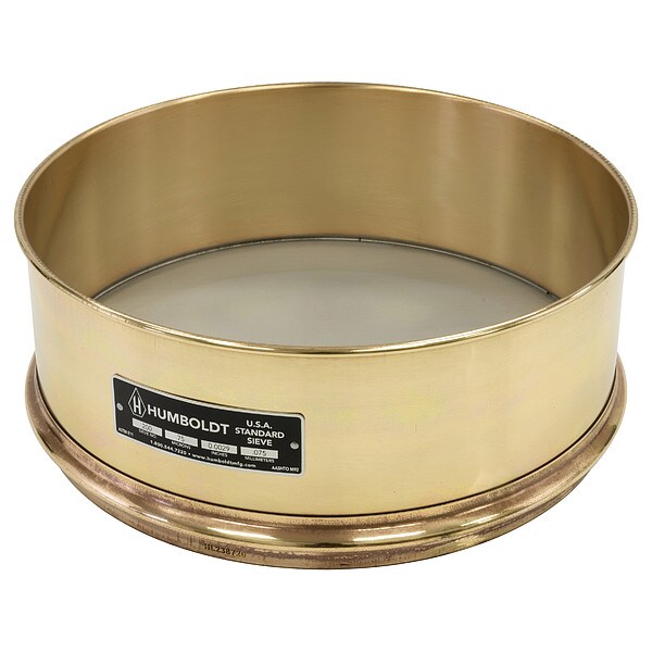 Wet Washing Sieve, 12 In, No 200, 4 In Deep