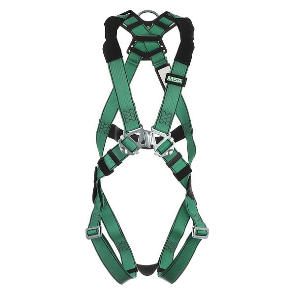V-FORM Full Body Harness, 2XL, 400 lb., Quick-Connect Chest/ Quick-Connect Leg Straps, Back D-Ring
