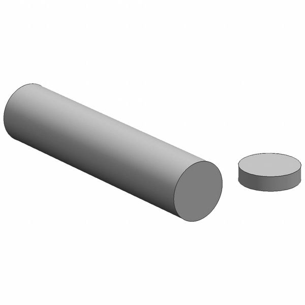 Tool Steel Rod, 36 in L, 2 3/4 in Dia.