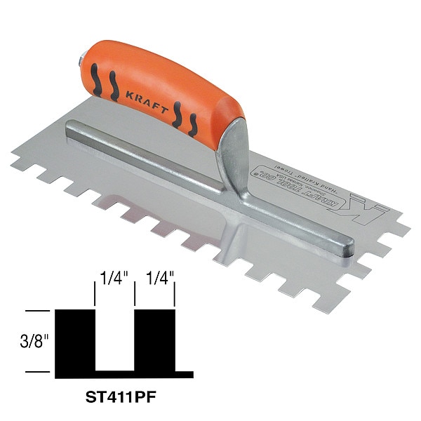 Trowel, Sqr Notch, For Ceramic/Quarry Tile