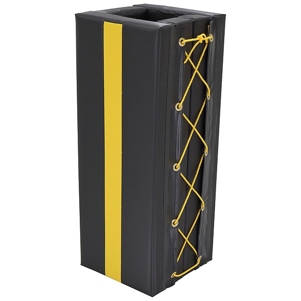 Column Protector, Blck, 36inH, 17inW, Square