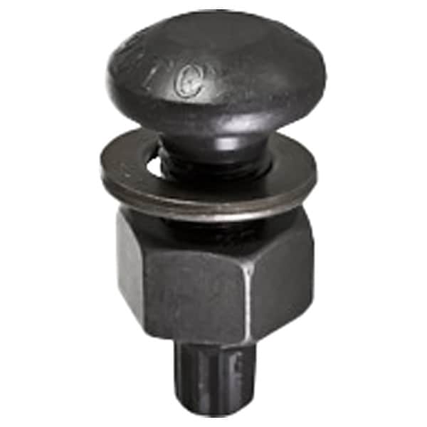 Not Graded, 7/8"-9 Structural Bolt, Plain Steel, 2 1/2 in L, 180 PK
