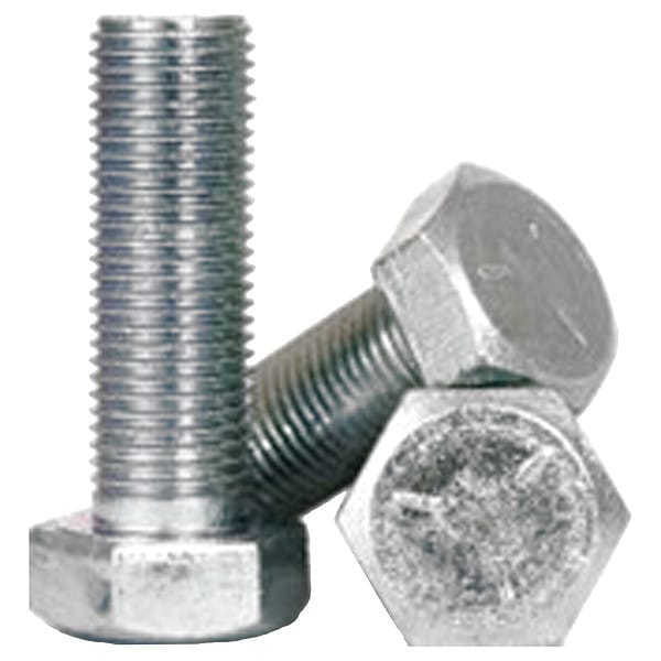 Grade 5, 9/16-12" Hex Head Cap Screw, Zinc Plated Steel, 1-1/4 in L, 25 PK