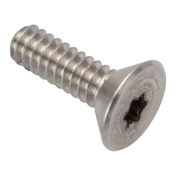 #4-40 Socket Head Cap Screw, Flat, Plain Stainless Steel, 3/8 in Length