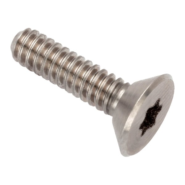 #6-32 Socket Head Cap Screw, Flat, Plain Stainless Steel, 1/2 in Length