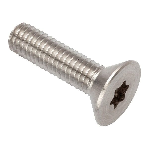 #10-32 Socket Head Cap Screw, Flat, Plain Stainless Steel, 3/4 in Length