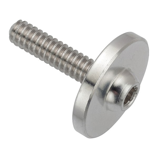 #10-24 x Machine Screw, Hex Plain Aluminum