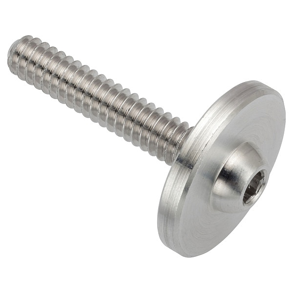 #10-24 x Machine Screw, Socket, Plain Aluminum