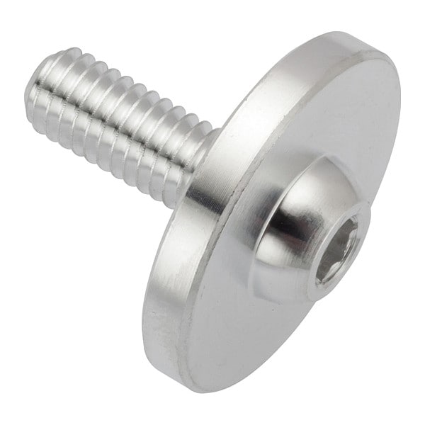 #10-32 x Machine Screw, Pan, Plain Aluminum
