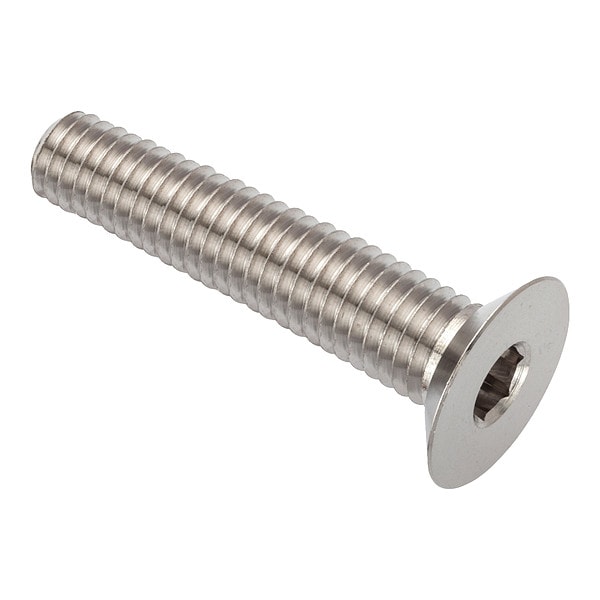 M10-1.50 Socket Head Cap Screw, Flat, Plain 316 Stainless Steel, 70 mm Length