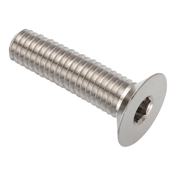 M12-1.75 Socket Head Cap Screw, Flat, Plain 316 Stainless Steel, 50 mm Length