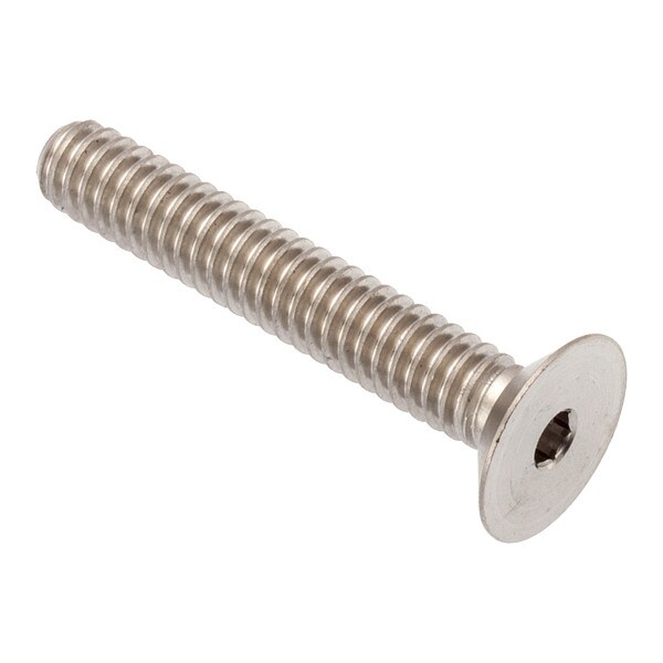 #10-32 Socket Head Cap Screw, Flat, Plain 316 Stainless Steel, 1-1/2 in Length