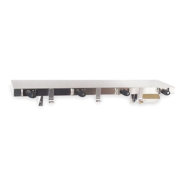Utility Shelf w/Mop Holders, 36x9-1/8In