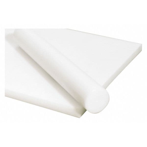 White Acetal Copolymer Sheet Stock 48" L x 24" W x 0.625" Thick