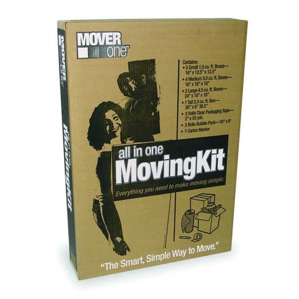 27 in x 26 in x 5 3/4 in Moving Box, Kraft, Corrugate, Single Wall, 200#