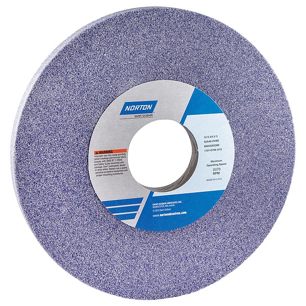 Grinding Wheel, T1, 12x3/4x3, AO, 46G, Med