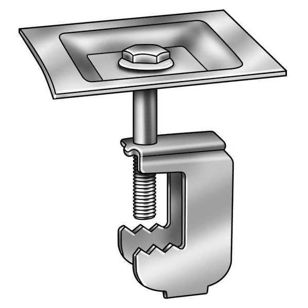 Grating Clip, G-Clip, 1 Bar H, PK50, Package Quantity: 50