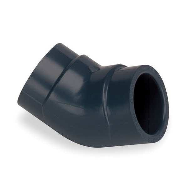 PVC Elbow, 45 Degrees, Socket x Socket, 2-1/2 in Pipe Size