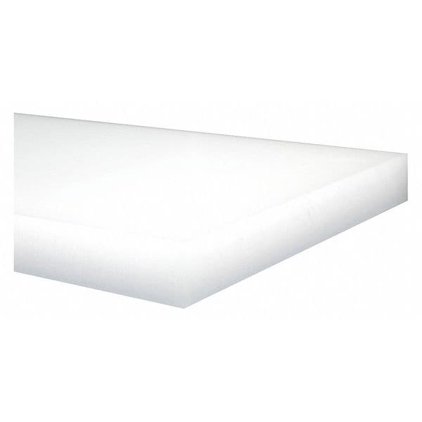 Off-White LDPE Sheet Stock 48" L x 48" W x 0.500" Thick