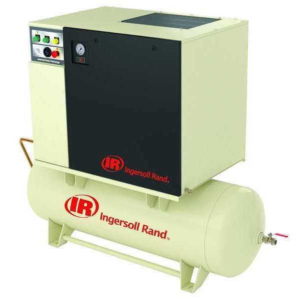 Rotary Screw Air Compressor, 7 1/2hp, Horz