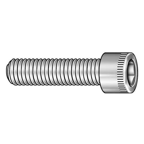 #0-80 Socket Head Cap Screw, Socket, Black Oxide Alloy Steel, 1/4 in Length, 100 PK