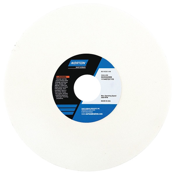 Grinding Wheel, T1, 8x1/2x1.25, AO, 60G, PK5