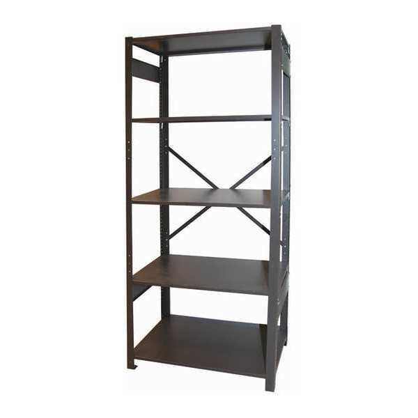 Open Storage Shelving Unit, 12"x24"x60"