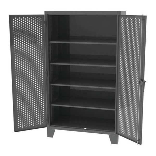 Shelving Storage Cabinet, 66 in H, 60 in W, 4 Shelves