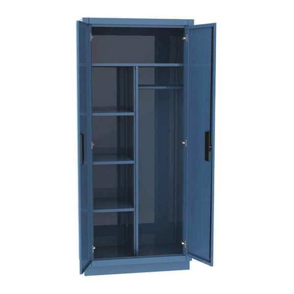 Wardrobe Storage Cabinet, 72 in H, 60 in W, 4 Shelves