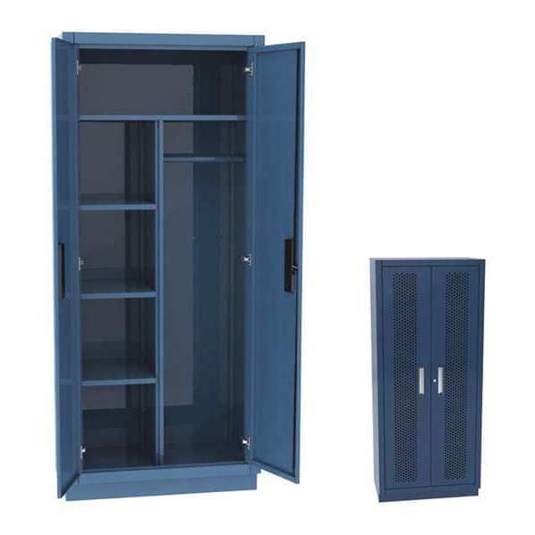 Wardrobe Storage Cabinet, 72 in H, 48 in W, 4 Shelves
