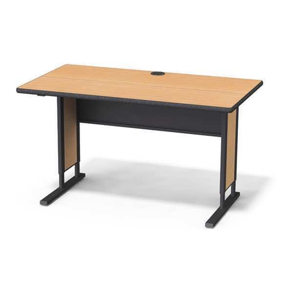 Workstation Desk In-Line Computer Station, 60"Wx24"D, 24" D X 25-1/4" to 35-1/4" H, 60" W X