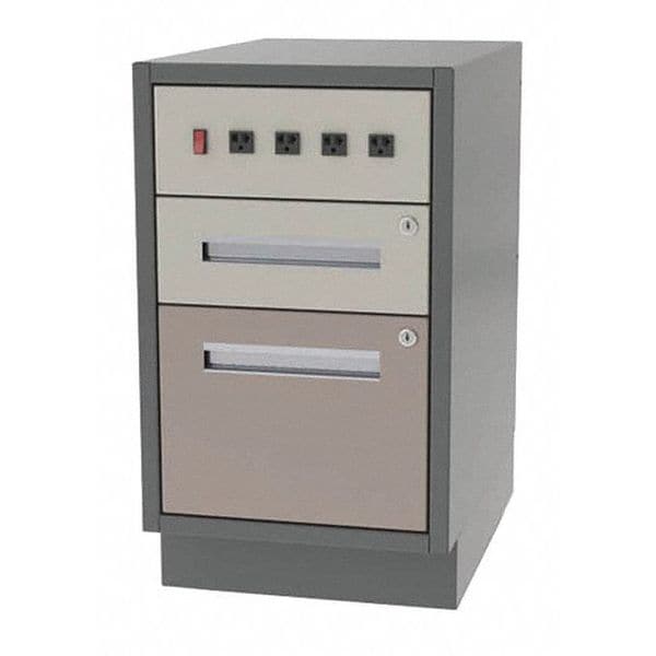 Cabinet, 1 Box/1 Drawer, 18"Wx21"Dx28"H