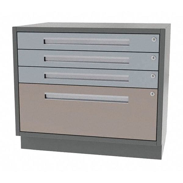 Cabinet, 4 Drawer, 36"Wx18"Dx28"H