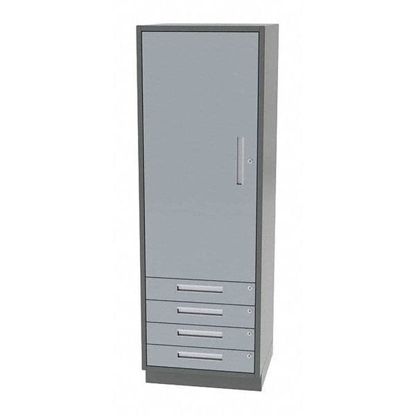 Tall Cabinet, 24"x24"x72", Door/4 Drawer