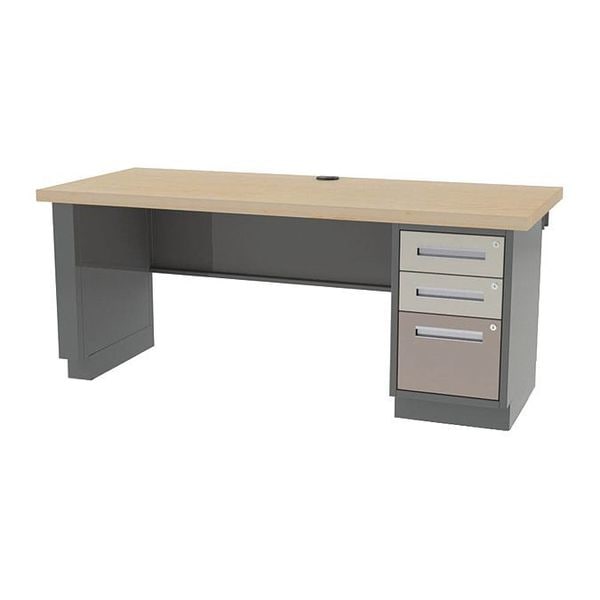 Pre Engineered Work Stations Workstation, 30" D X 29-3/4" H, 60" W X Hardwood, Maple