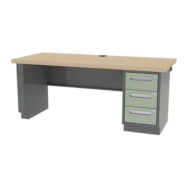 Pre Engineered Work Stations Work Station, 8 ft. Lab Height, 30" D X 35-3/4" H, 96" W X Hardwood