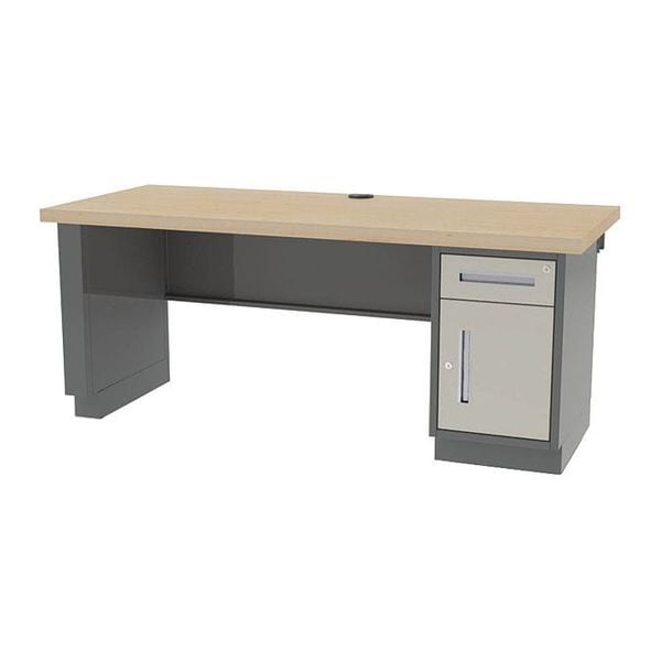 Pre Engineered Work Stations Workstation, 30" D X 29-3/4" H, 60" W X Hardwood, Maple