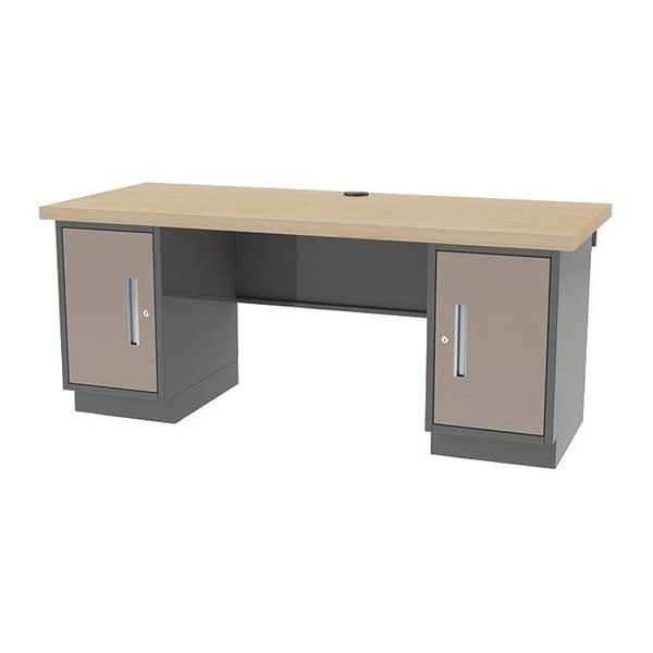 Pre Engineered Work Stations Workstation, 30" D X 29-3/4" H, 72" W X Hardwood, Maple