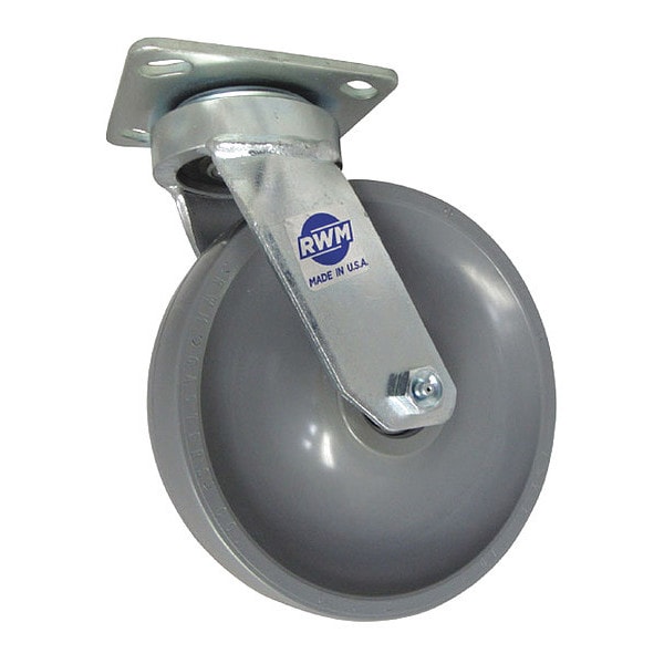 Maint Free Rigid, 4x2" Rubber Wheel