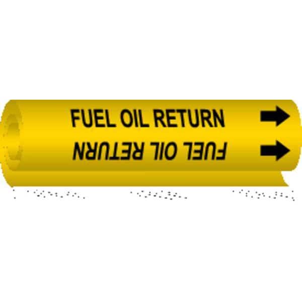 Pipe Mrkr, Fuel Oil Return, 2-1/2to7-7/8In