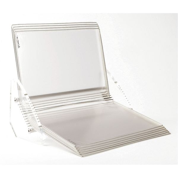 Desk Reference Unit, 10 Pockets, Clear