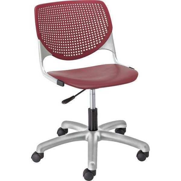 Task Chair, 15-1/2" to 20", Burgundy
