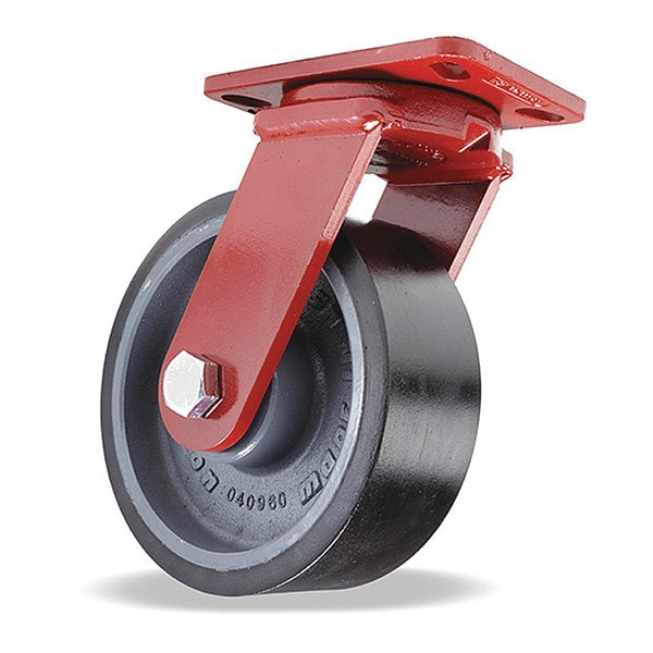 Spinfinity Maintenance-Free Kingpinless ZFFM Series Swivel Caster, 10" x 3" Duralast XC (70D) Wheel