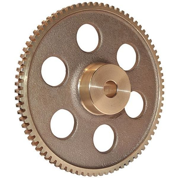 WormGear, 10DP, 14.5PA, 80Teeth, RH, Bronze