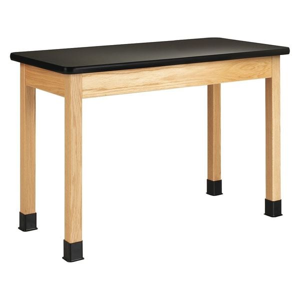 Rectangle Table, 60" W, 62" L, 36" H, HPL, black
