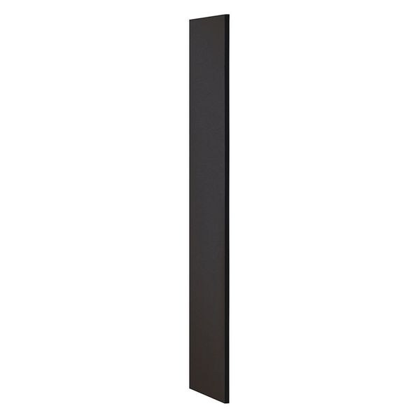 End Panel, Flat Top, 15" Wx60" H, Black