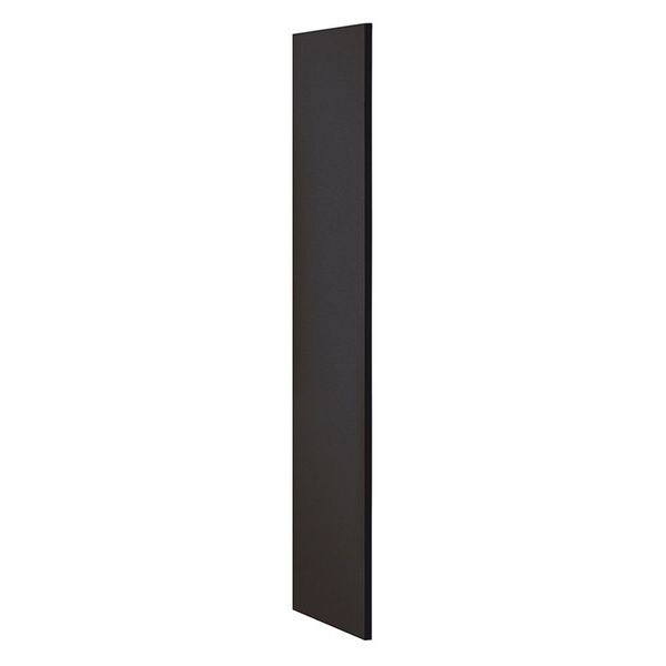 End Panel, Flat Top, 18" Wx60" H, Black